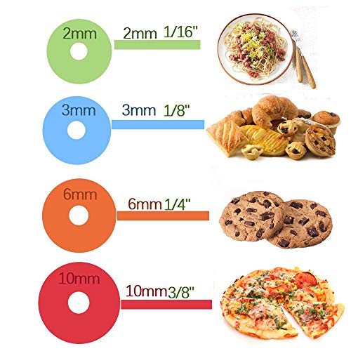Markmesafe Stainless Steel Rolling Pin, Adjustable Stainless Steel Rolling Pins Dough Roller with 4 Removable Adjustable Thickness Rings and Pastry Mat for Dough, Pizza, Pastry, Pie and Cookies