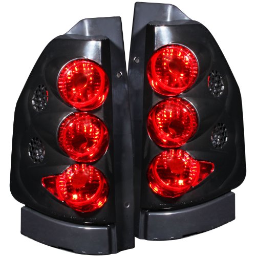 Anzo USA 211093 GMC Envoy Black Tail Light Assembly - (Sold in Pairs)