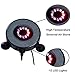 OIIKURY Aquarium Bubble Light Air Stones Disk for Fish Tank, Bubbler Light with 24 Color Changing LED Light Air Bubble Lamp Decoration