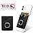 Takyu Card Holder for Back of Phone, Cell Phone Card Holder with Ring Grip Phone Wallet Stick on Phone or Case, RFID Blocking Credit Card Holder Card Pocket Compatible with Most Smartphones (Black)