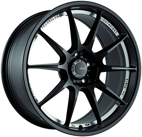 Konig Milligram Matte Black Wheel with Machined Undercut (18x8.5"/5x114.3mm)