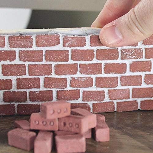 AZRtoys 32PC Miniature Cinder Blocks Mini Bricks - DIY Build Your Own Tiny Wall Tower Castle (Without Cement)