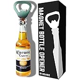 Magnetic Beer Bottle Opener Figure Beer Bottle Bar Refrigerator Decor Unique Birthday Gifts Collection (Corona Extra)
