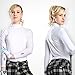 PGM Golf Clothing Silk Touch Anti-UV Ladies Base Shirt Long Sleeve T-shirt White, S