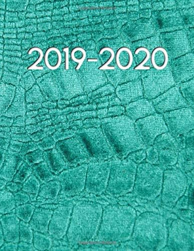 2019-2020: Cute Luxury Turquoise Crocodile Daily Weekly Monthly Two Year Planner. Pretty Agenda & Organizer with Inspirational Quotes, Notes, To-Do’s and More. (Turquoise Planner Gifts) Paperback – 25 Dec 2018
