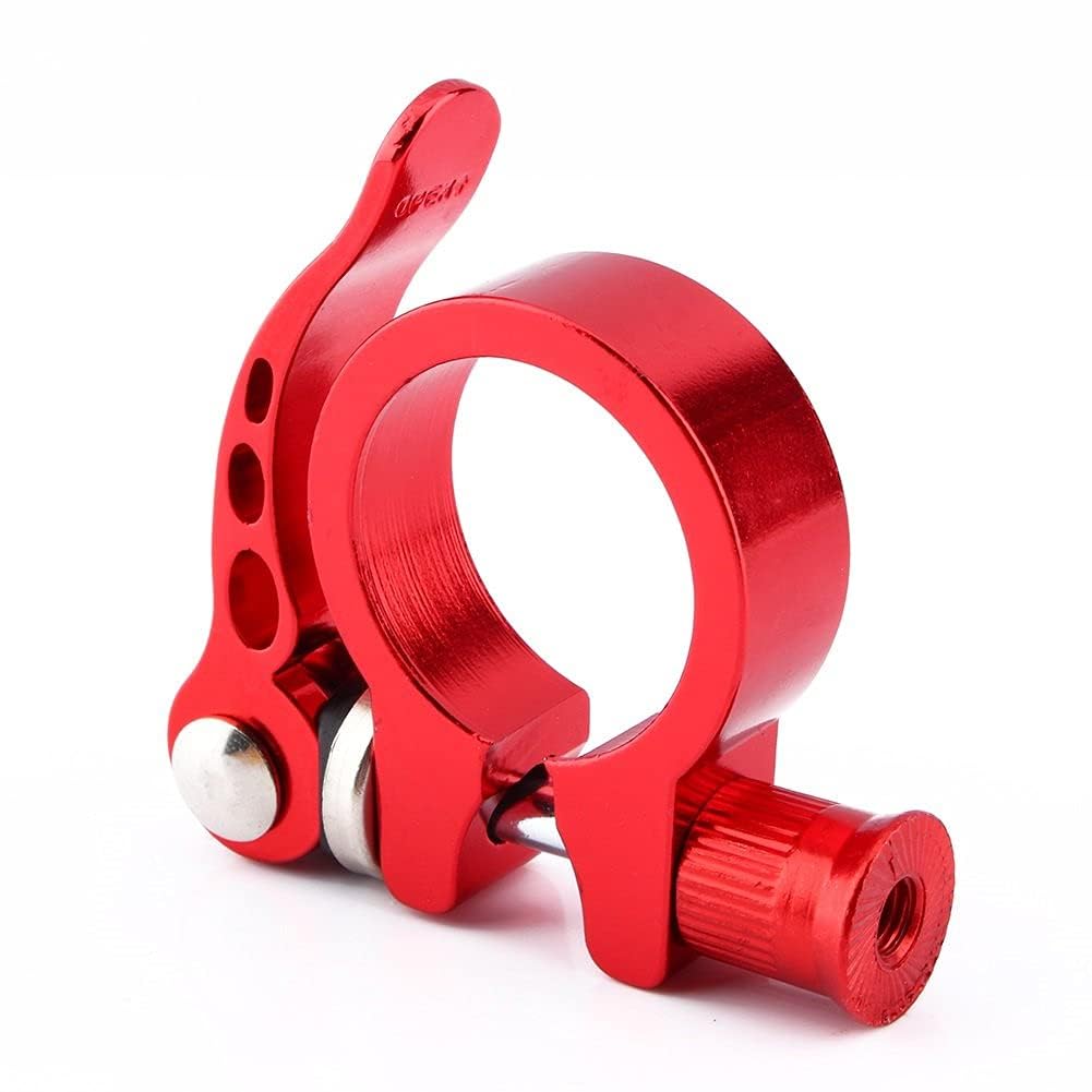 Bike Quick Release Seat Post Clamp with Clamp Lever Fit for 30.4/30.8/31.6mm MTB Bicycles ( Color : Red-34.9 ) Cycling Bicycles and Spare Parts