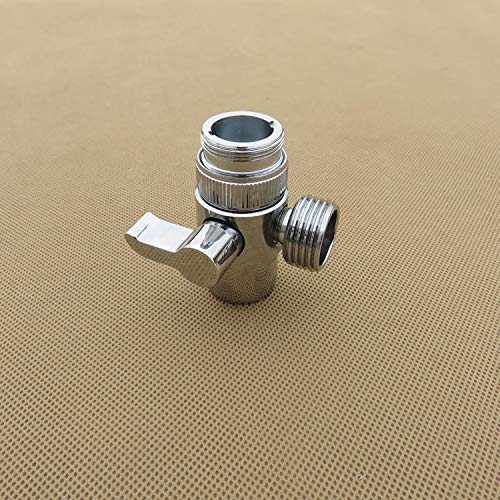 Mjuan Home & Garden - Bathroom Products,Brass Shower Arm Diverter Valve Splitter Water Inlet Pipe Fittings Bathroom - Thumbnail 2