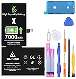 LL TRADER Battery for iPhone X, 7000 mAh High