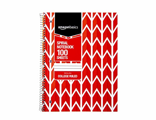 AmazonBasics College Ruled Wirebound Notebook, 100-Sheet, Assorted Lattice Pattern Colors, 5-Pack - Thumbnail 7