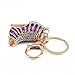 Yosoo Owl Keychain Rhinestone Crystal Keyring Key Ring Chain Bag Charm Pendant Gift (High-heeled shoes-)