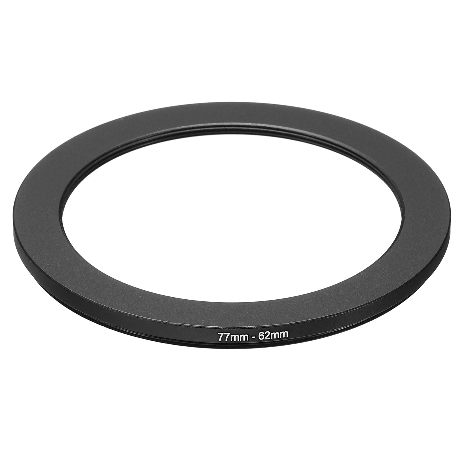 PATIKIL 77mm-62mm Metal Step Down Ring, Camera Lens Filter Adapter Ring Aluminum Filter Adapter Ring for Camera Lenses Hood, Black