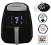 Avalon Bay Air Fryer 3.7 Quart Airfryer, Healthy Oilless Cooking, Includes Recipe Book, AB-AirFryer2200SS Black