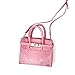 CMK Trendy Kids Colorful Python Grain Kids Crossbody Handbags for Girls with Little Rhinestone Sheep (80013_Pink)