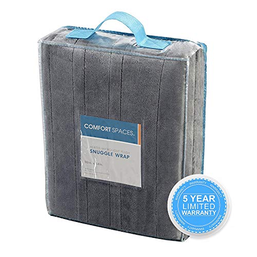 Comfort Spaces Luxury Microplush Electric Wrap Blanket Super Soft and