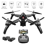 ElementDigital MJX Bugs 5W GPS Drone App IOS Android FPV Drone Kit 1080P Camera Record Video 1-Key RTH Altitude Hold Track Flight Headless Brushless Motor, Bonus Battery, Adjustable Camera Angle