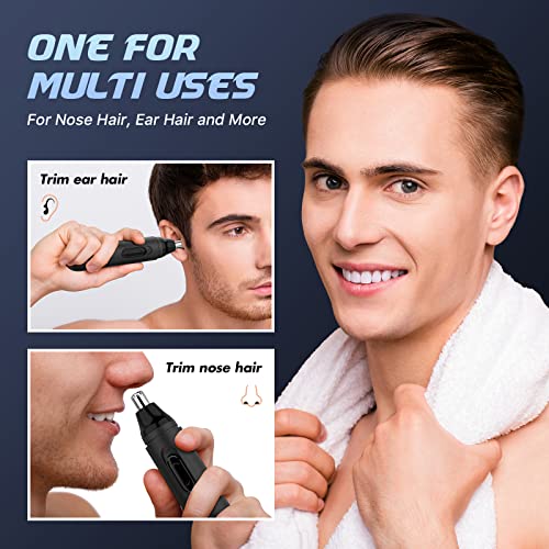 TIFOR Ear and Nose Hair Trimmer for Men Rechargeable USB Electric Nose Hair Trimmer for Women