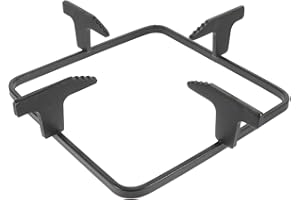 HEMOTON Wok Ring Cast Iron Wok Support Ring Square Gas Stove Range Burner Grate Gas Stove Burner Rings Wok Pan Stand Holder Pot Rack Stove Trivets 7.87 inch