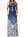 Lyheller Women Sleeveless Floral Printed Loose Maxi Dresses Casual Long Dresses with Pockets