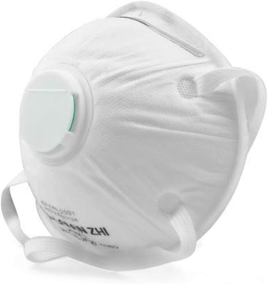 YueShi 1Pcs KN95 FFP2 MasSk With Valve Non woven MasSk Anti PM2.5 Breathing Mouth Cover Dust MasSk Safety Face Care Respiratory MasSk(50)