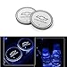 Carhome01 LED Car Cup Holder Lights, Car Logo Coaster with 7 Colors Changing USB Charging Mat, Luminescent Cup Pad Interior Atmosphere Lamp Decoration Light for Chevrolet (2 PCS for Chevy)
