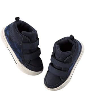 Boys Camo High Tops; Navy