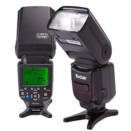 image for Focus Camera Professional Flash For Canon DSLR OR Nikon DSLR W/ TTL & 