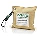DRIVE Natural Car Air Freshener (Beige) - Best Auto Purifier is Certified Moso Bamboo Activated Charcoal 220g - Unscented Deodorizer, Drying Bag Removes Allergens & Moisture - Prevents Bacteria Mildew