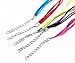 yueton 50pcs Colorful DIY Jewelry Making Voile String Ribbon Organza Strings Lobster Clasp Necklace Chain Cords