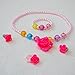Kids Girls Necklace Bracelet Ring Earrings Four Cute Jewelry Set Fashion Party Favor