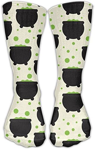 Dxc7fgPA The Witch's Medicine Pot Pattern Novelty Funny Women's Dress 11.8" Socks