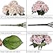 Luyue 5 Big Heads Artificial Silk Hydrangea Bouquet Fake Flowers Arrangement Home Wedding decor (Champagne)
