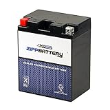 Rechargeable 14A-A2 Powersport Battery- Maintenance Free & Sealed- Replaces YTX14AH, UTX14AH=BS, PTX14AH-BS- Zipp Battery