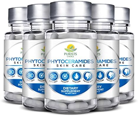 Phytoceramides Skin Therapy with Patented Ceramosides By Purists Choice - 5 bottles