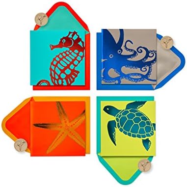 Papyrus Clean Playing cards with Envelopes, Sea Life (20-Rely)
