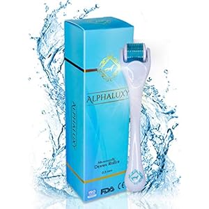 ALPHALUXY Best 0.5mm Derma Roller for Hair & Beard Growth and Acne Scar Treatment | Professional Titanium 540 Needles…