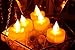 EcoGecko Set of 6 Indoor/Outdoor Tealight Flameless LED Candles with Timer, 400 hour Battery Life