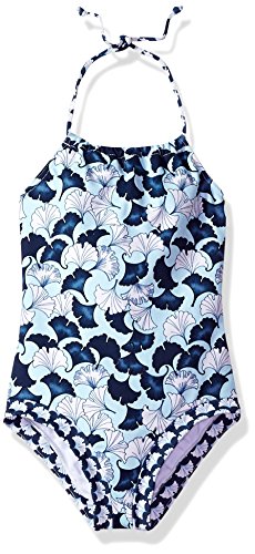 OndadeMar Toddler Baby Girls Lotto High Neck One Piece Swimsuit, 12B