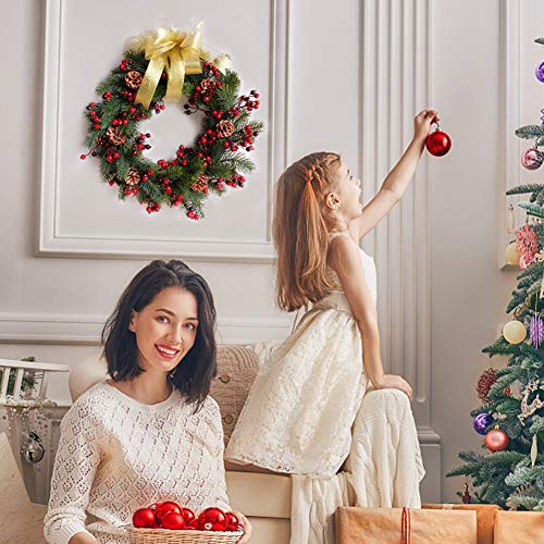 Johouse Pine Cones and Pine Branches, 40PCS Artificial Plants, Fall Winter Holiday Home Decor Vase Filler, DIY Accessories for Garland Wreath Christmas Embellishing