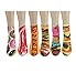 Zmart Women's Cotton Ankle Socks 3D Multi Pattern Printed Pack of 6,Multicoloured,US 5-9,Multicoloured,US 5-9