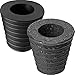 Pelopy Umbrella Cone Fits Umbrella Pole Diameter 1.5 Inch/ 38 mm, for Patio Table Hole Opening or Parasol Base Stand 1.94 to 2.7 Inch (2, Black)