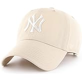 47 MLB Natural Clean Up Adjustable Hat Cap, Adult One Size (New York Yankees)