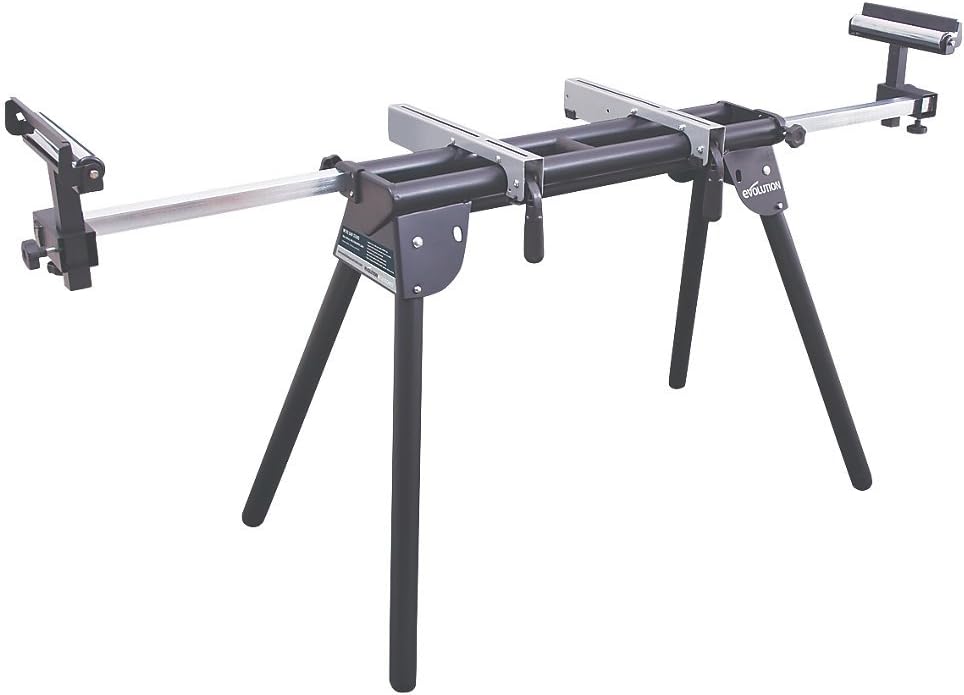EVOLUTION 800B MITRE SAW STAND WITH EXTENSION ARMS. Ideal For