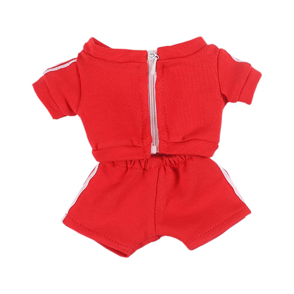 niannyyhouse Sportswear Uniforms 7.8"（20CM） Plush Doll Stuffed Figures Toys Clothes (Red)