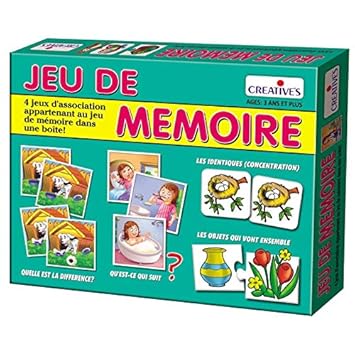 StonKraft Memory Game (French) | Learn French | Learning Games | Educational Games & Toys | Matching Games for Kids & Toddlers