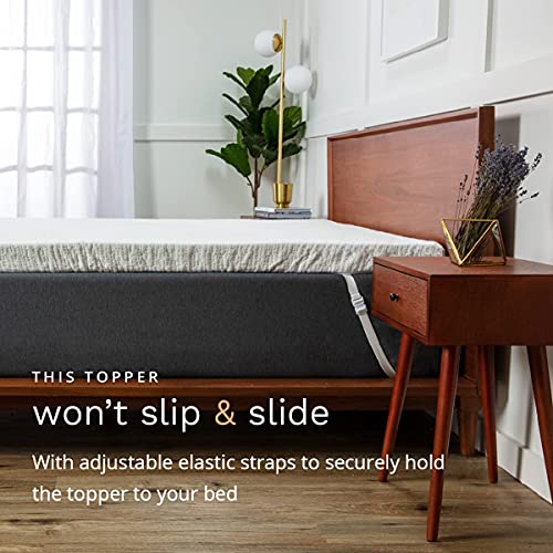 ViscoSoft 3 Inch Lavender Infused Memory Foam Mattress Topper Twin