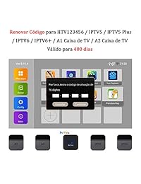 Renew Code 16 dígitos Brasil TV Box activación Código para HTV IPTV Brasil   IPTV5   IPTV6   IPTV5 Plus   IPTV6 Plus   A2 TV Box Brasil TV Box Subscription Service Valido para 400 días