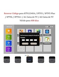 Renew Code 16 dígitos Brasil TV Box activación Código para HTV IPTV Brasil   IPTV5   IPTV6   IPTV5 Plus   IPTV6 Plus   A2 TV Box Brasil TV Box Subscription Service Valido para 400 días