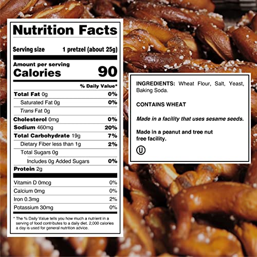 Utz Old Fashioned Sourdough Hard Pretzels 28 oz Barrel Big and
