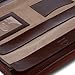 Alpine Swiss Genuine Leather Writing Pad Portfolio Business Case for Left & Right Handed Use with Tablet Sleeve Oak Wood Brown