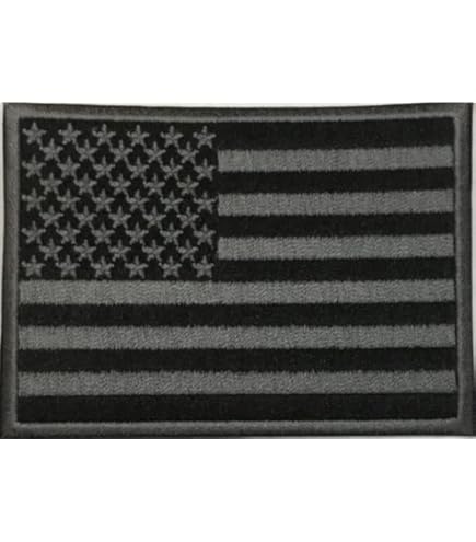 Amazon.com: JBCD All Black American Flag Patch Black USA